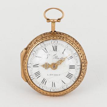 JOHN ELLICOTT, pocket watch, London, 43 mm.