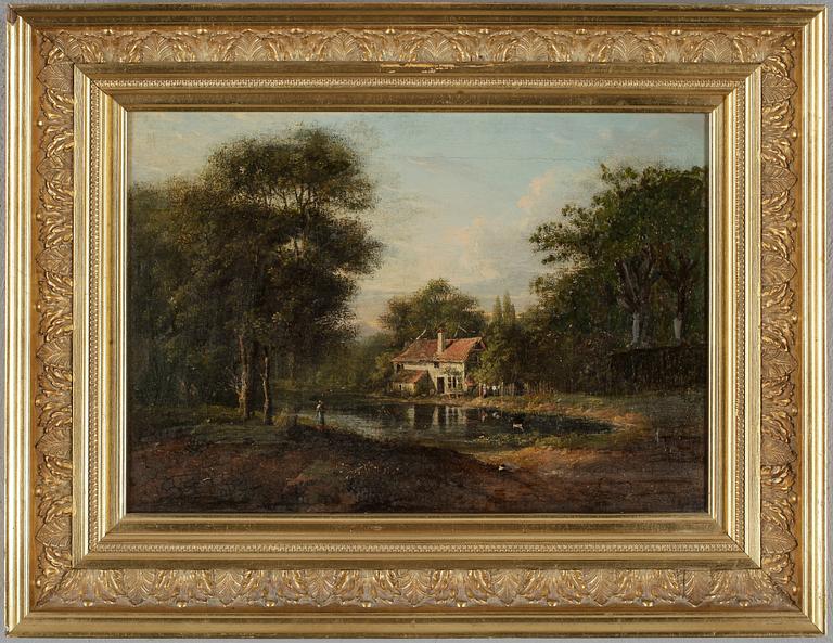 OKÄND KONSTNÄR, olja på duk, 1800-tal.