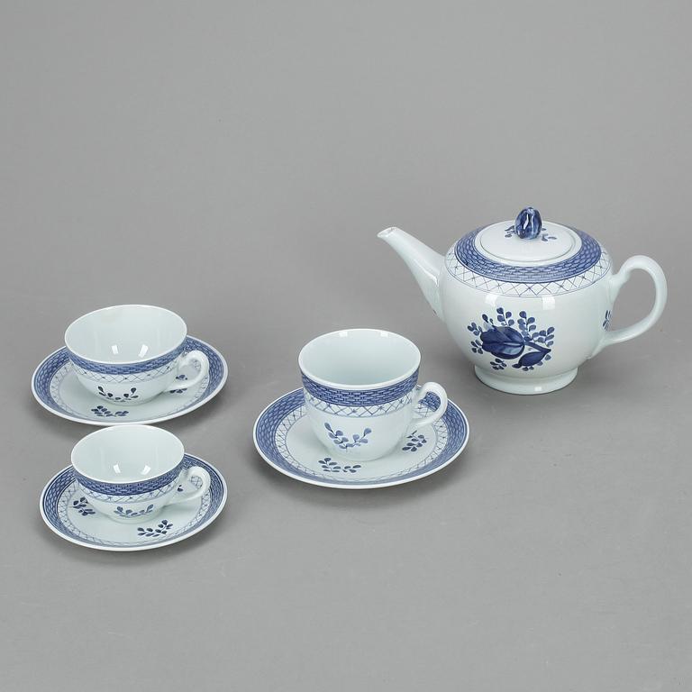 SERVISDELAR, 22 delar, fajans,"Tranquebar", Royal Copenhagen, 1900-tal.