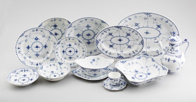 MATSERVIS, 54 delar,  porslin, Royal Copenhagen.