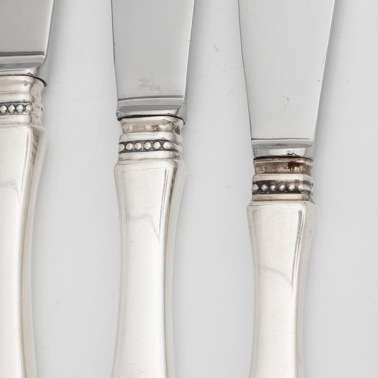 Eric Löfman, a silver cutlery, model 'Uppsala', Mema, Lidköping, some 1978 (84 pieces).