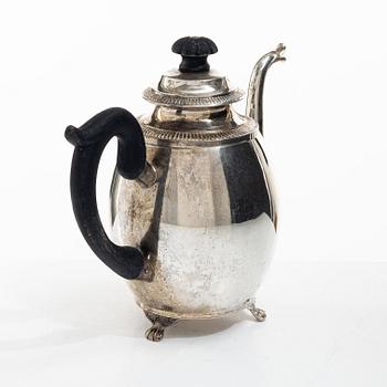 A Swedish silver Empire style coffee pot, mark of A Bergengren, Lund 1934.