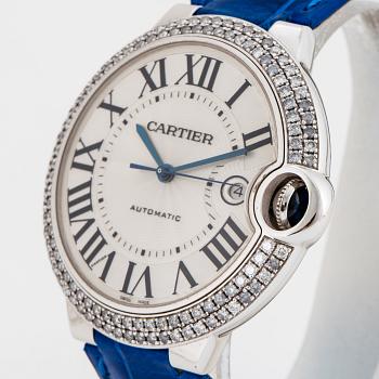 CARTIER, Ballon Bleu, wristwatch, 42 mm,