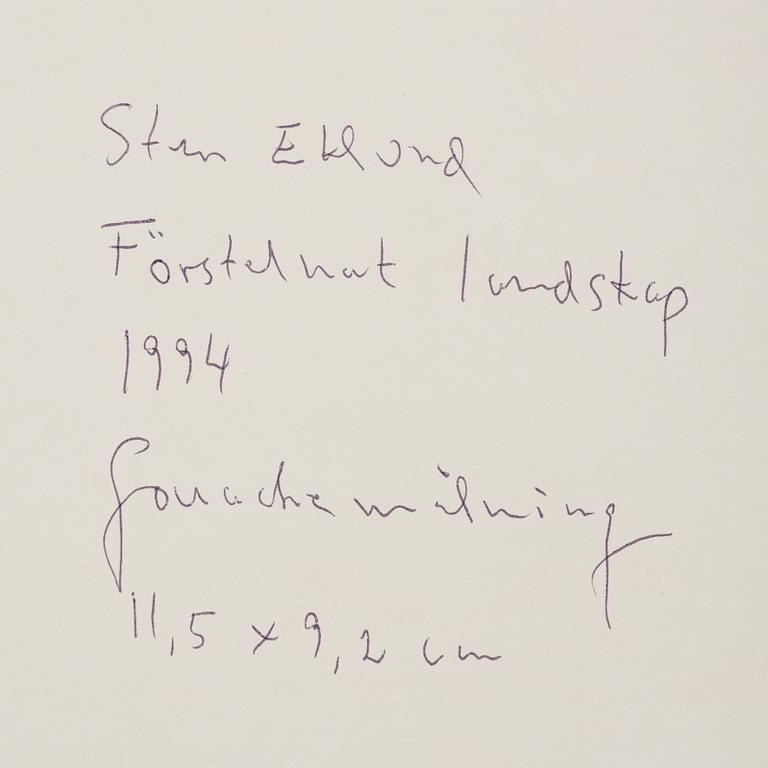 Sten Eklund, "Förstelnat landskap".