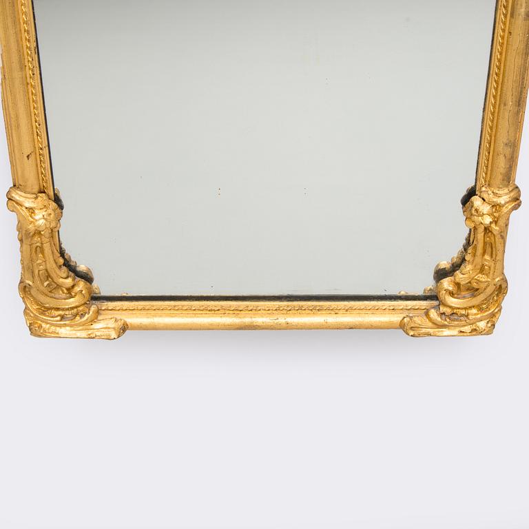 Spegel, nyrokoko, 1800-talets andra hälft.