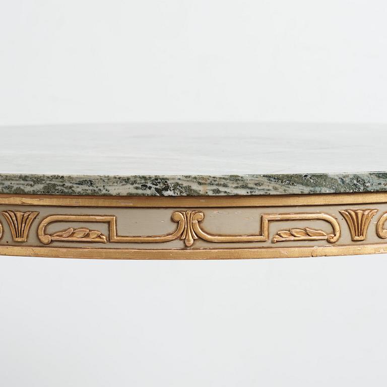 Axel Einar Hjorth, attributed to, a marble top Swedish Grace table, Nordiska Kompaniet 1920-30's.