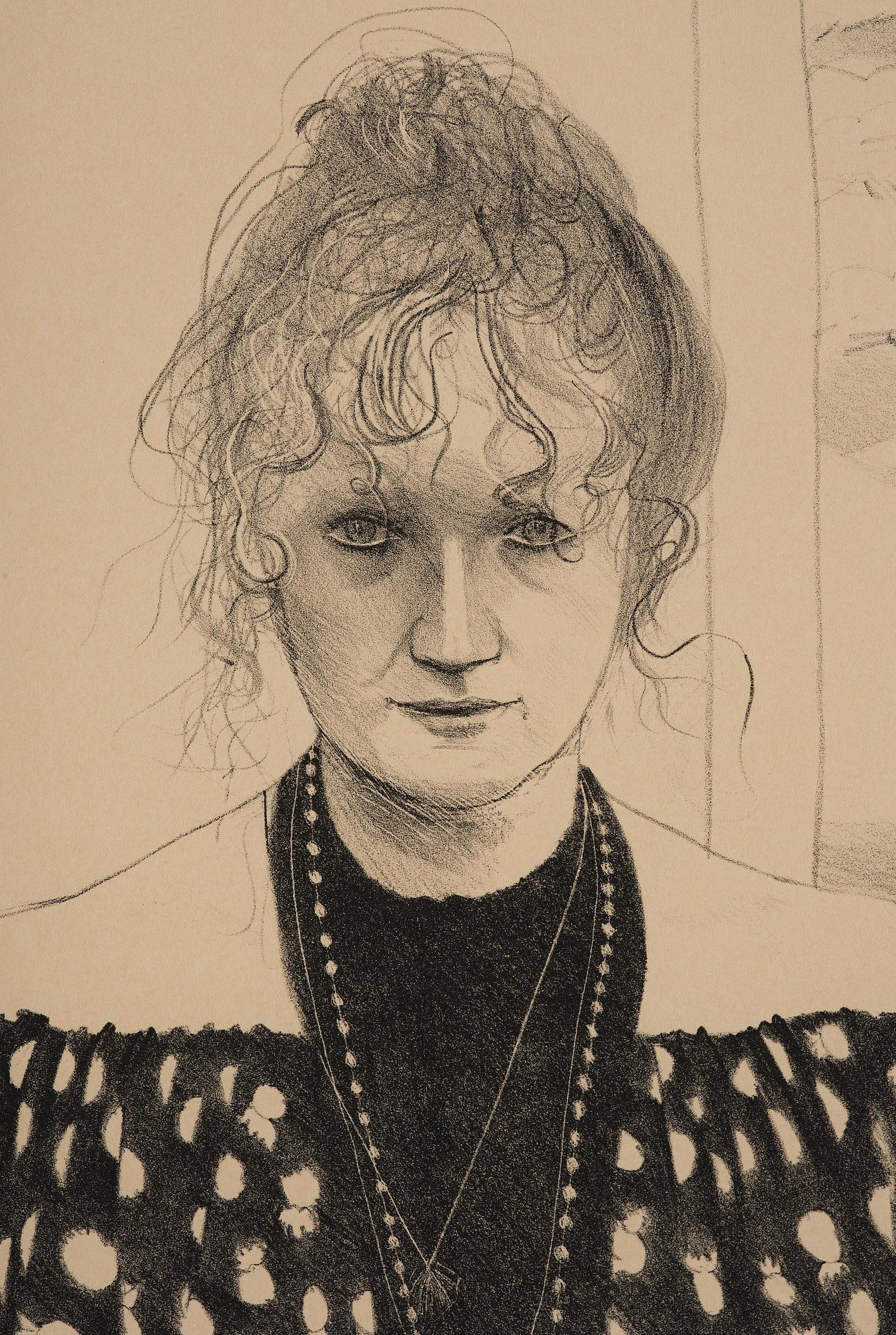 David Hockney, "Celia, 8365 Melrose Ave. Hollywood".