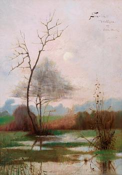 79. Julia Beck, River landscape from Montcourt.