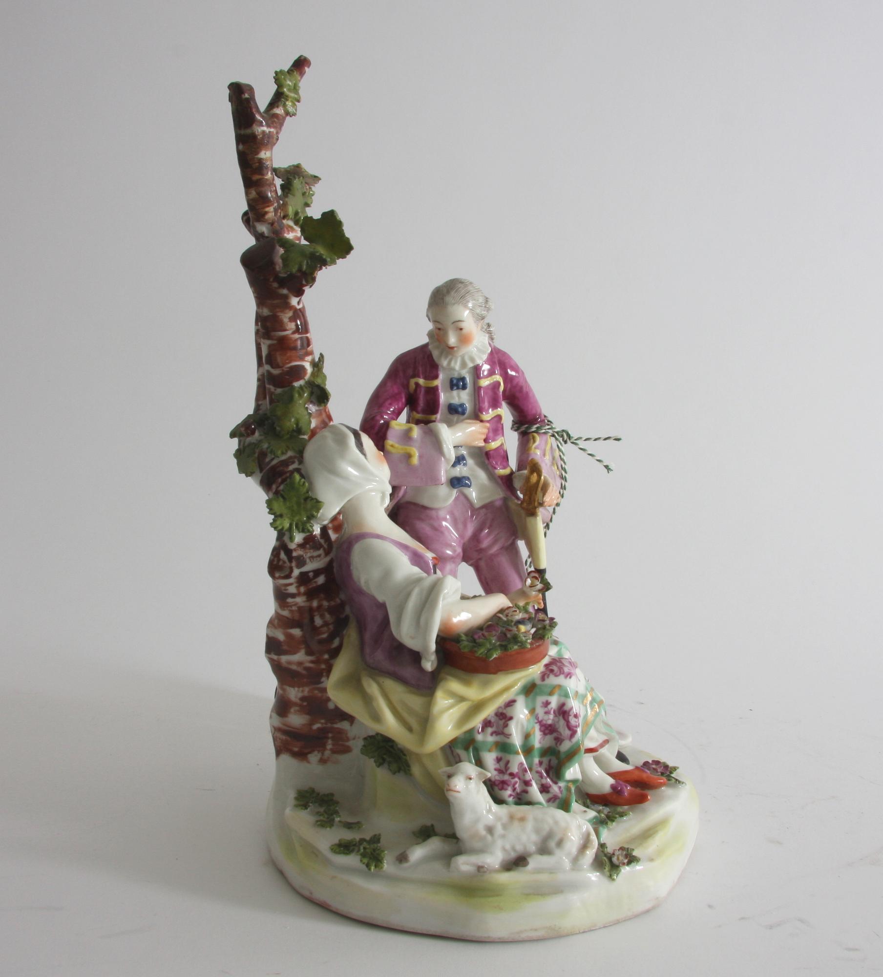 FIGURIN, porslin, 1800-tal.