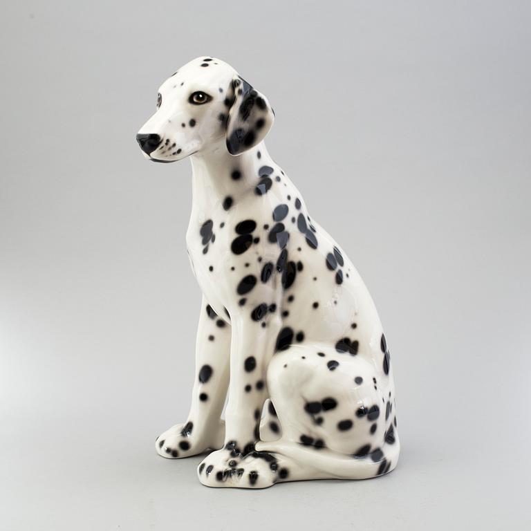 A FIGURE, ceramics, "dalmatian dog", Italy. Late 20th century.