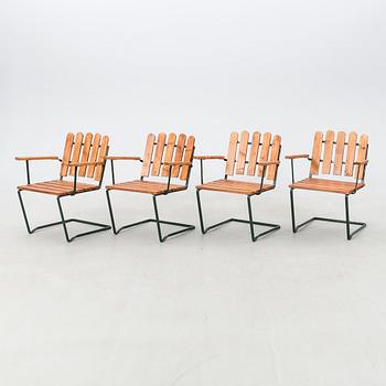 Arthur Lindquist Armchairs, 4 pcs "A2", Grythyttan, Late 20th Century.