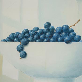 Philip von Schantz, Akvarell på papper, Signerad Von Schantz och daterad -87.