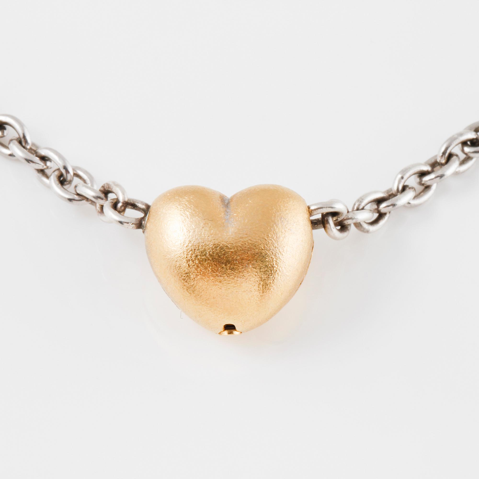 COLLIER, 18K guld samt silver, Ole Lynggaard.