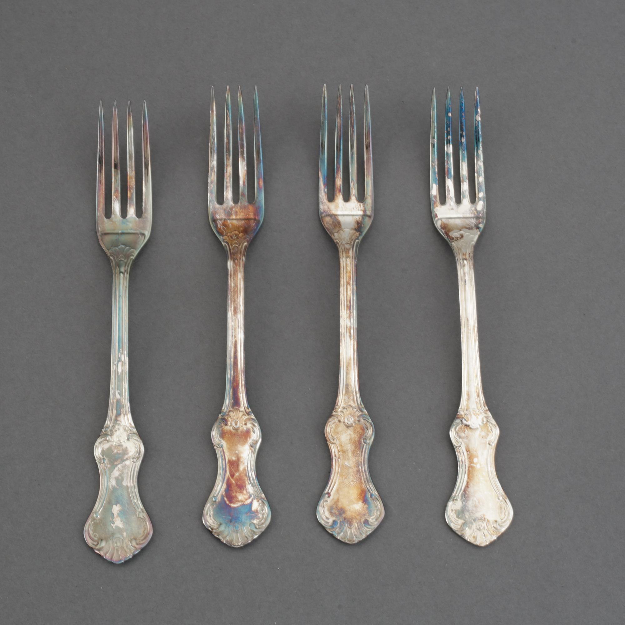 43 pieces silver flat ware 'Patricia' MEMA, Lidköping, 1978-79.