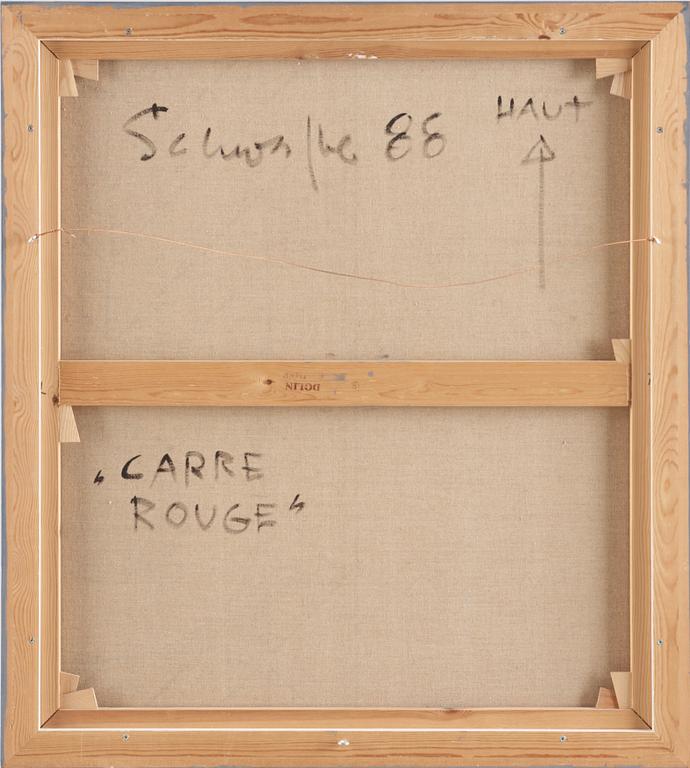 OLE SCHWALBE. Olja på duk. Sign Schwalbe o dat -88 a tergo.