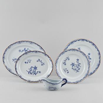 SERVISDELAR, 12 st, porslin, "Ostindia", Rörstrand, 1900-tal.