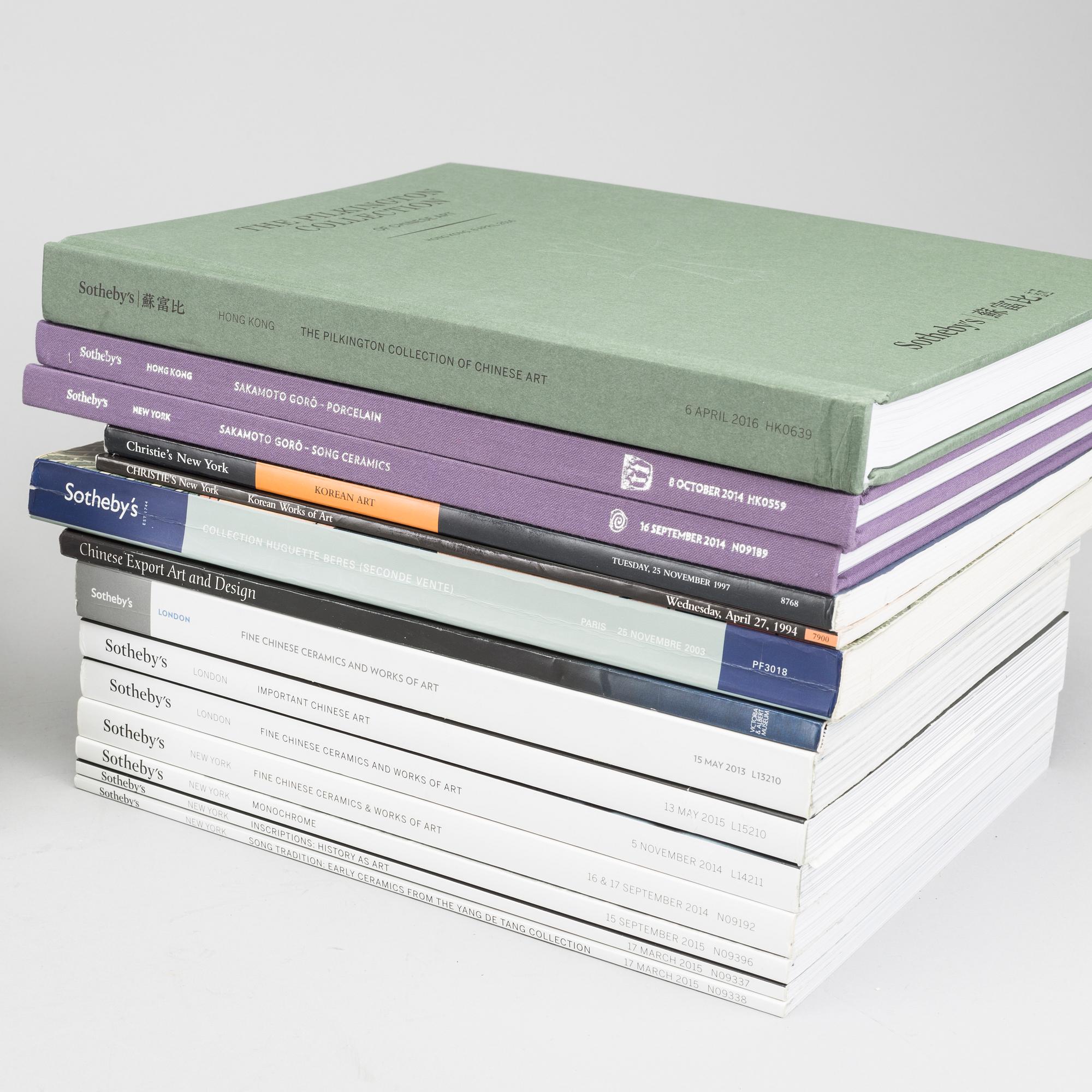 AUKTONSKATALOGER, 24 st, från Sotheby's och Christies.