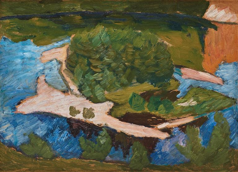 Helmer Osslund, "Ångermanländskt landskap" (Landscape Ångermanland).