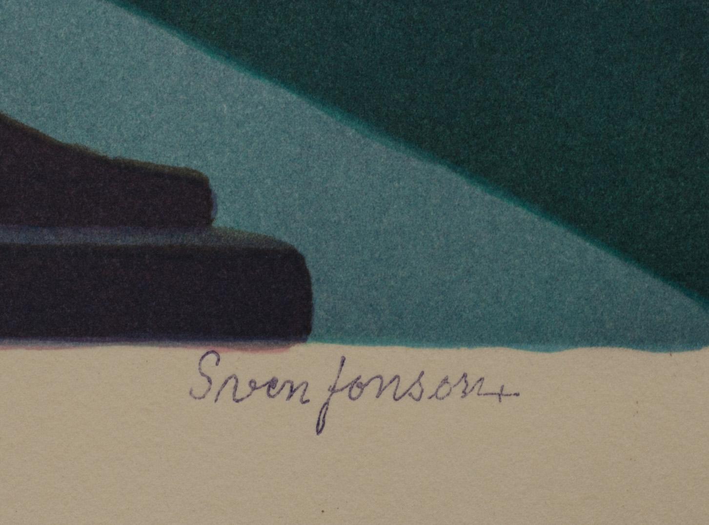 SVEN JONSON, färglitografier, 2 st, stämpelsignerade och numrerade.