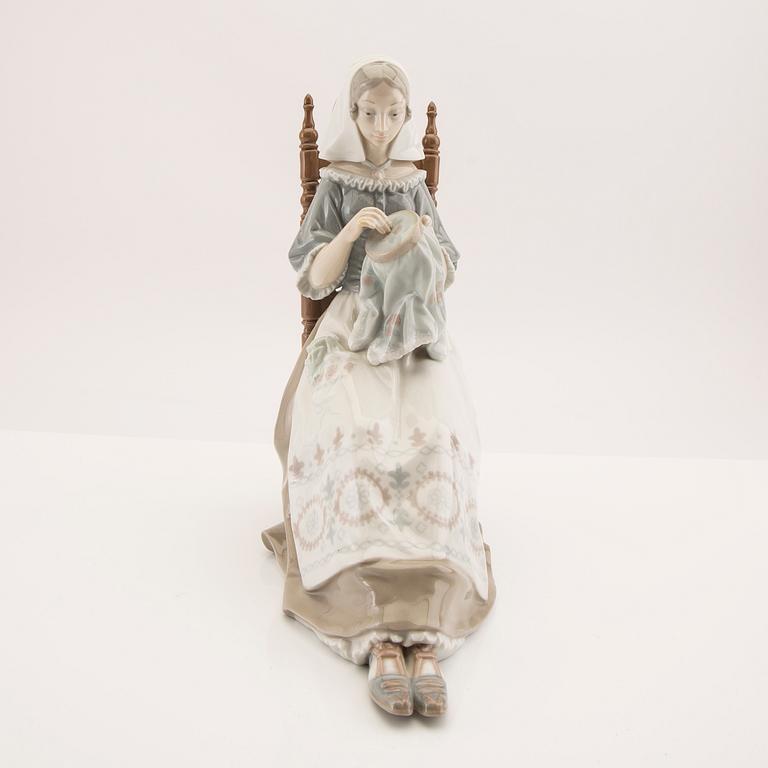 Figurin Lladro Spanien 1900-talets andra hälft porslin.