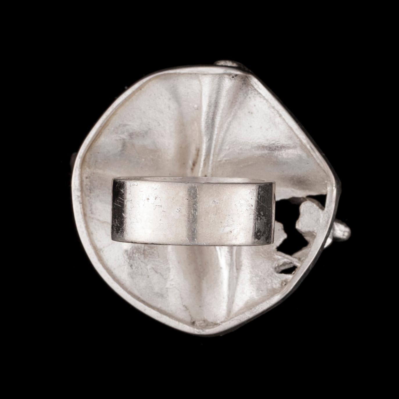 RING, silver, "Jaaras dröm". Björn Weckström, Lapponia 1969.