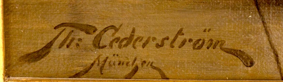 THURE CEDERSTRÖM, a signed oil on canvas.
