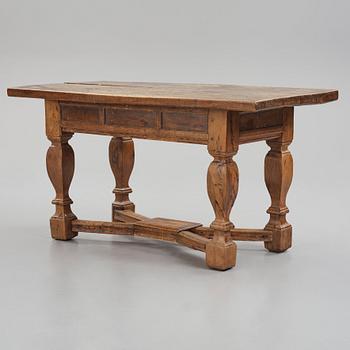 A Baroque oak table.