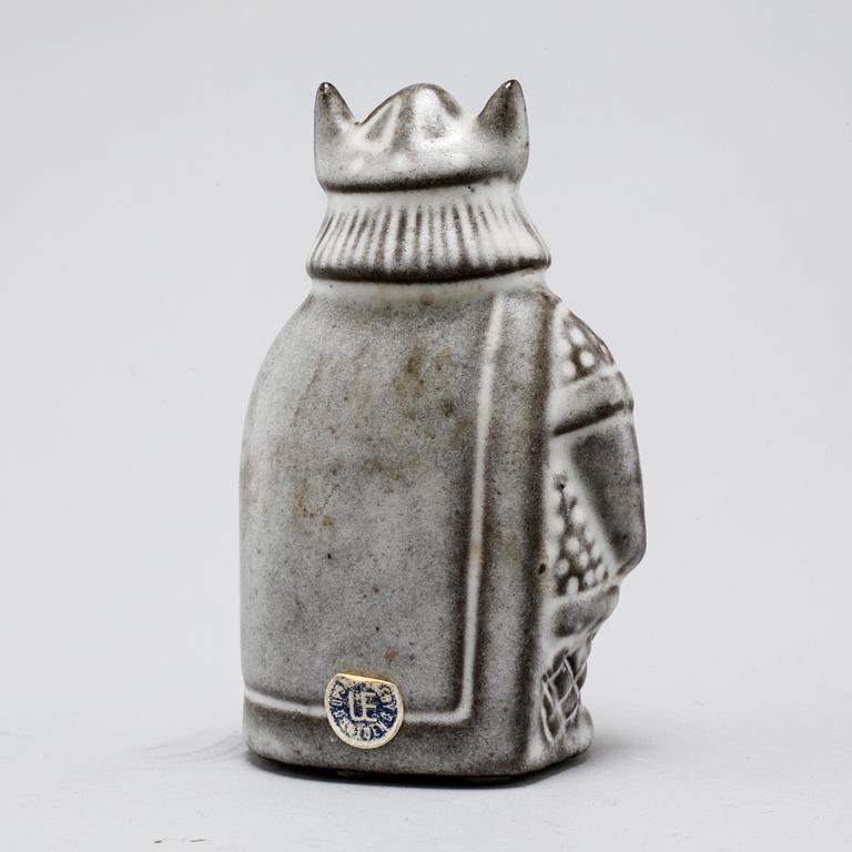 Eight stoneware figurines by Uppsala-Ekeby, from the latter half of the 20th century.