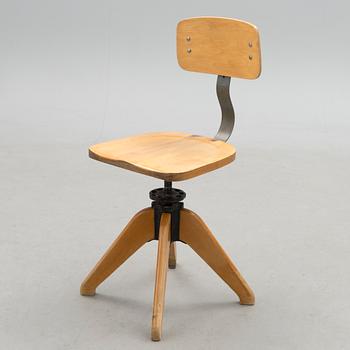 A writing desk chair, mid-20th Century.