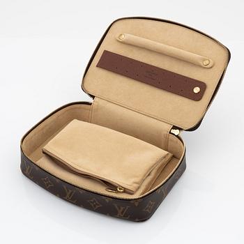 Louis Vuitton, a monogram canvas, jewellery box 'Poche Monte-Carlo'.