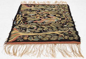 Textile, folk art, embroidered, dated 1943. ca 80 x 53.