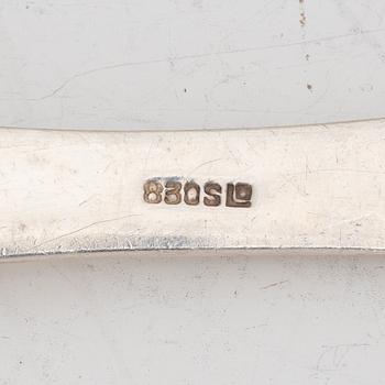 Serving cutlery, 3 pieces, silver, Norway.