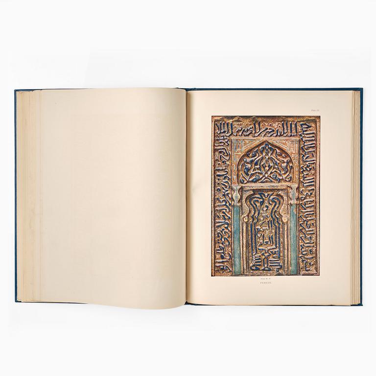 Bok, Katalog över "Exhibition of the faience of Persia and the nearer East" 1908. Burlington Fine Arts Club.