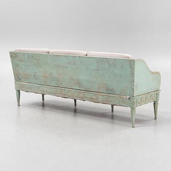 A late Gustavian-style sofa, later part of the 19th century.