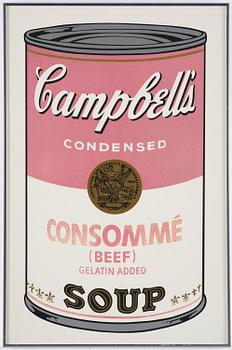 Andy Warhol, "Campbells soup Beef Consommé".