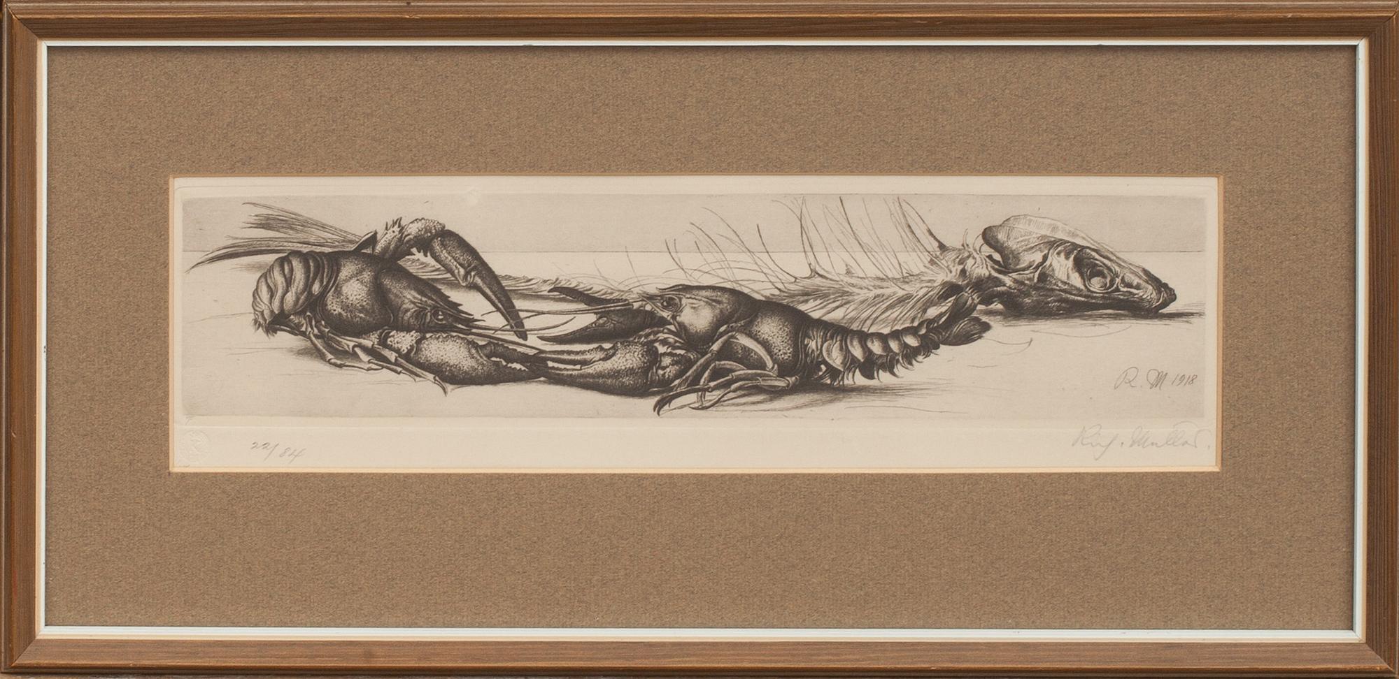 RICHARD MÜLLER, etsning. Signerad och numrerad 22/84 och daterad 1918.