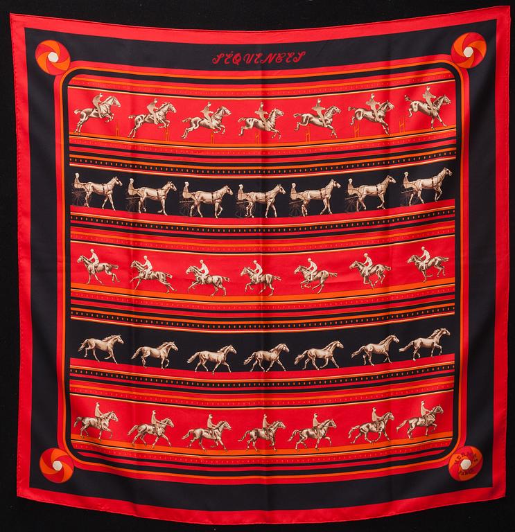 SCARF, "Equestrian Horses", Hermès.