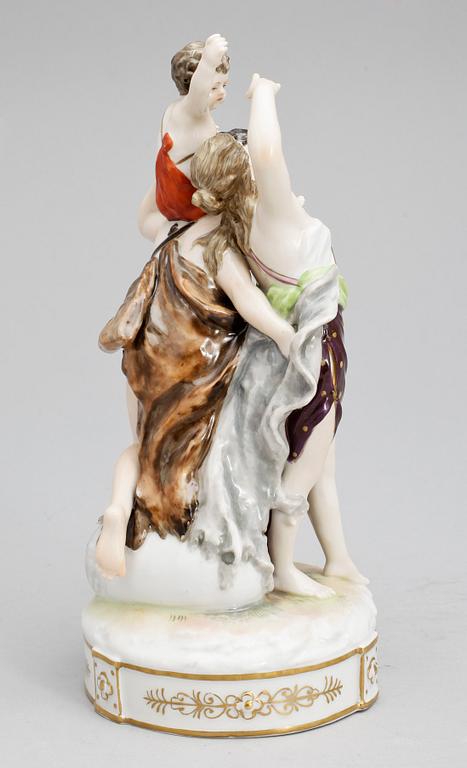 FIGURIN, porslin, Wien, troligen tidigt 1900-tal.