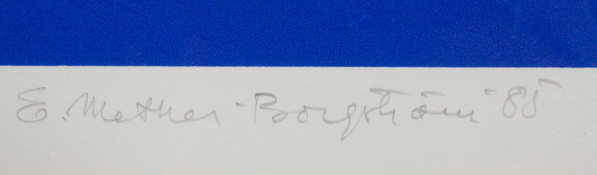 ERNST METHER-BORGSTRÖM, serigrafi, signerad och daterad -85, numrerad 17/75.