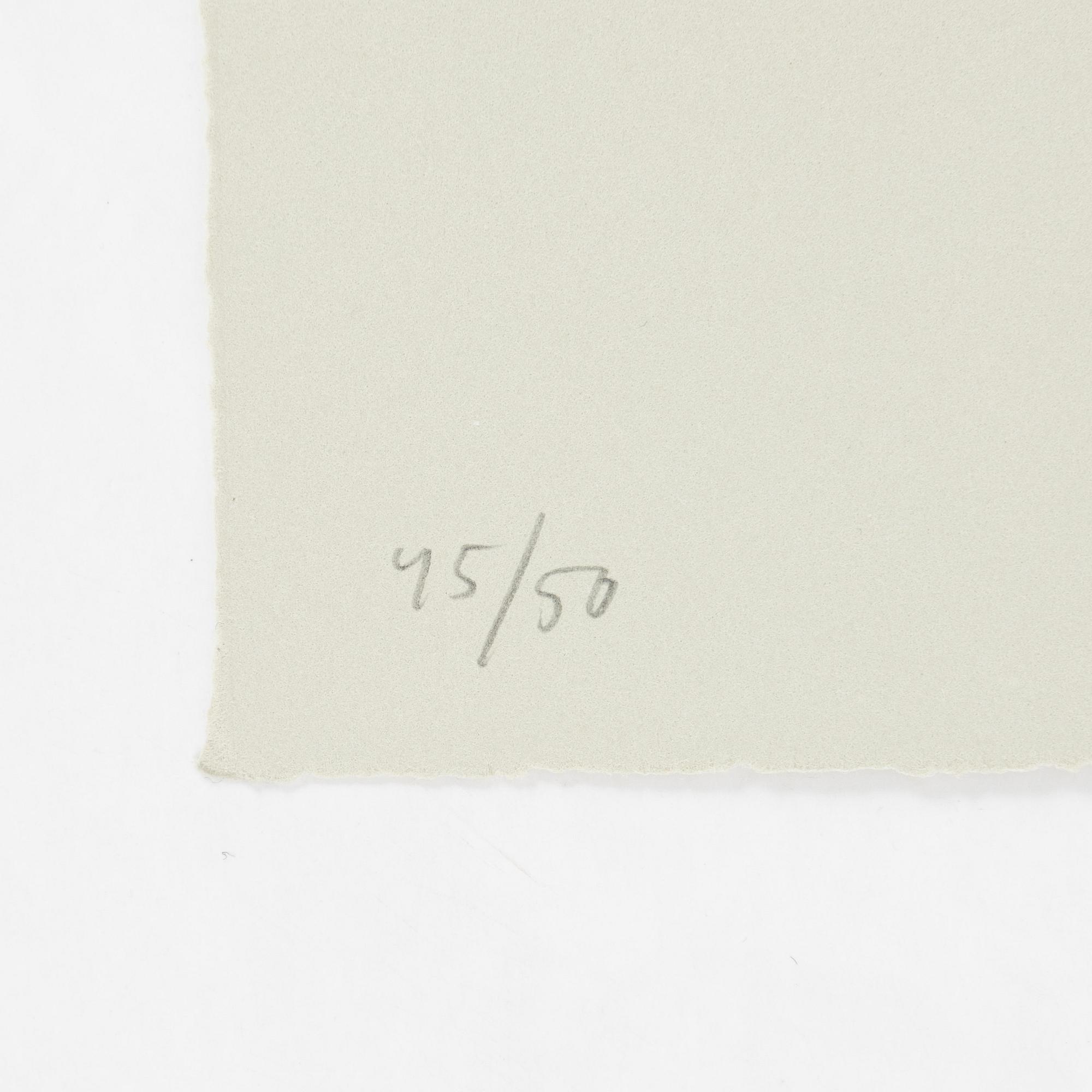 Jan Håfström, etching, 2020, signed 45/50.