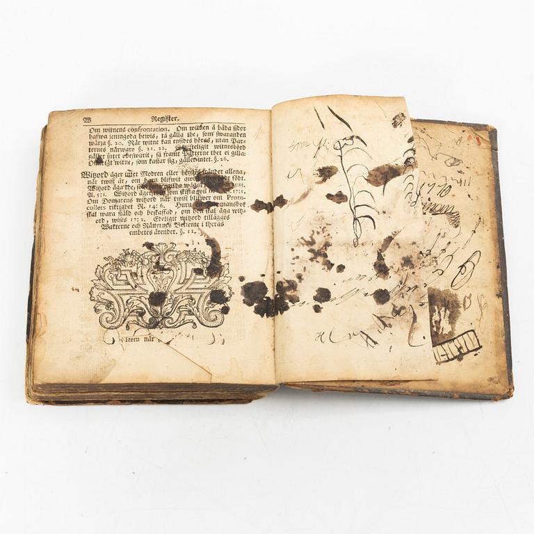 Proveniens: juristen Olof Rabenius (1730-1772).