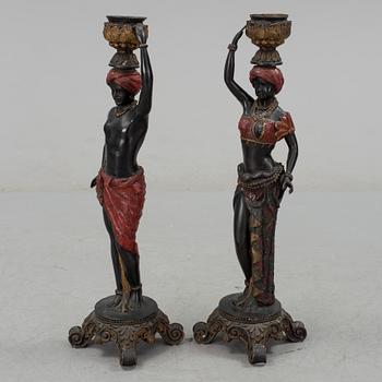 A pair of early 20th century sculptures.