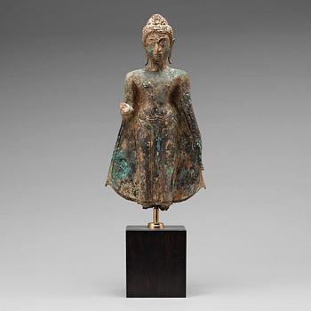 558. BUDDHA, brons. Thailand, 1700-tal.