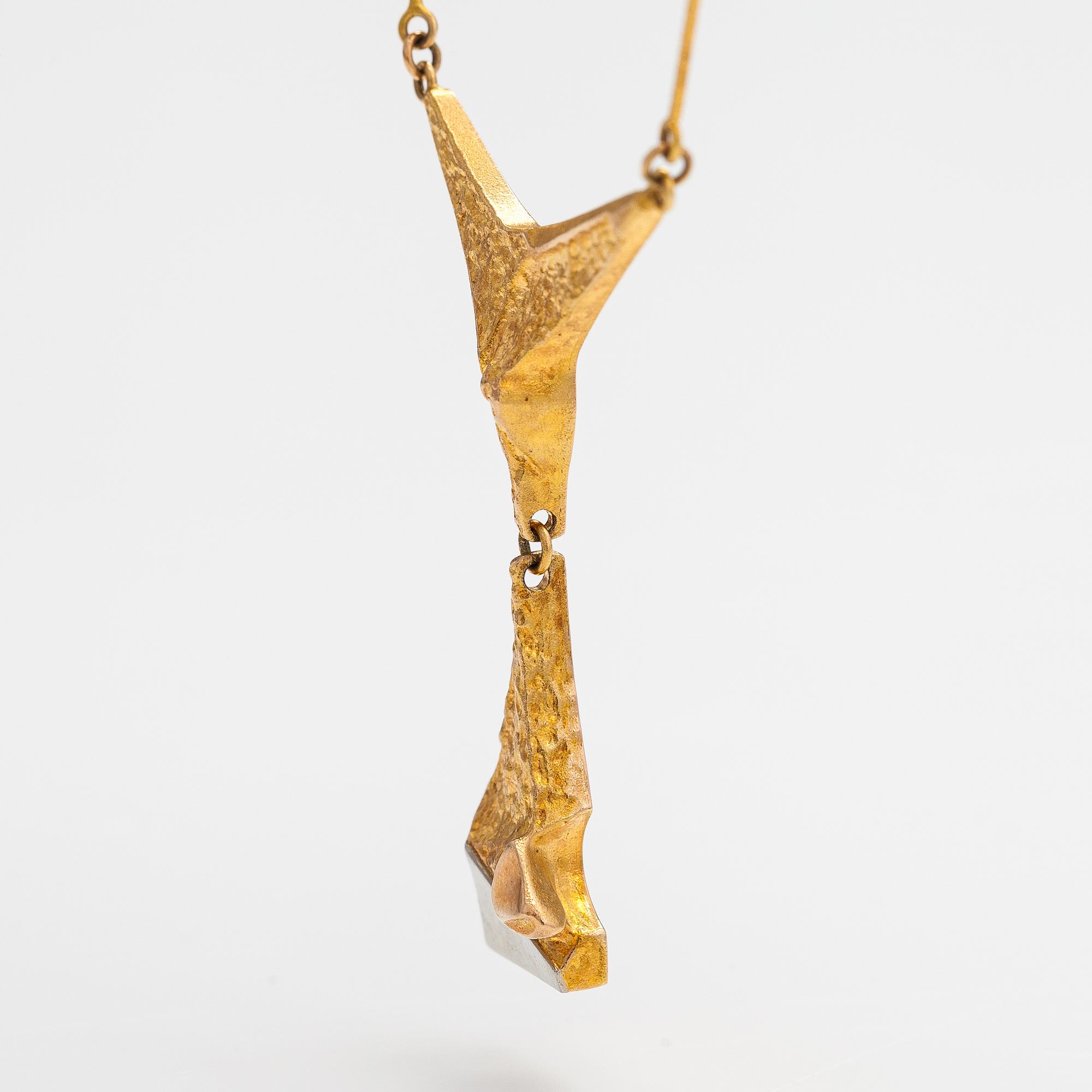 Björn Weckström, A 14K gold and platinum necklace "Stockmann's jubilee jewellery". Lapponia 1987.