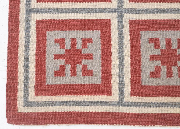 Anna-Greta Sjöqvist, a carpet, flat weave, c. 240 x 130 cm, signed AGS.