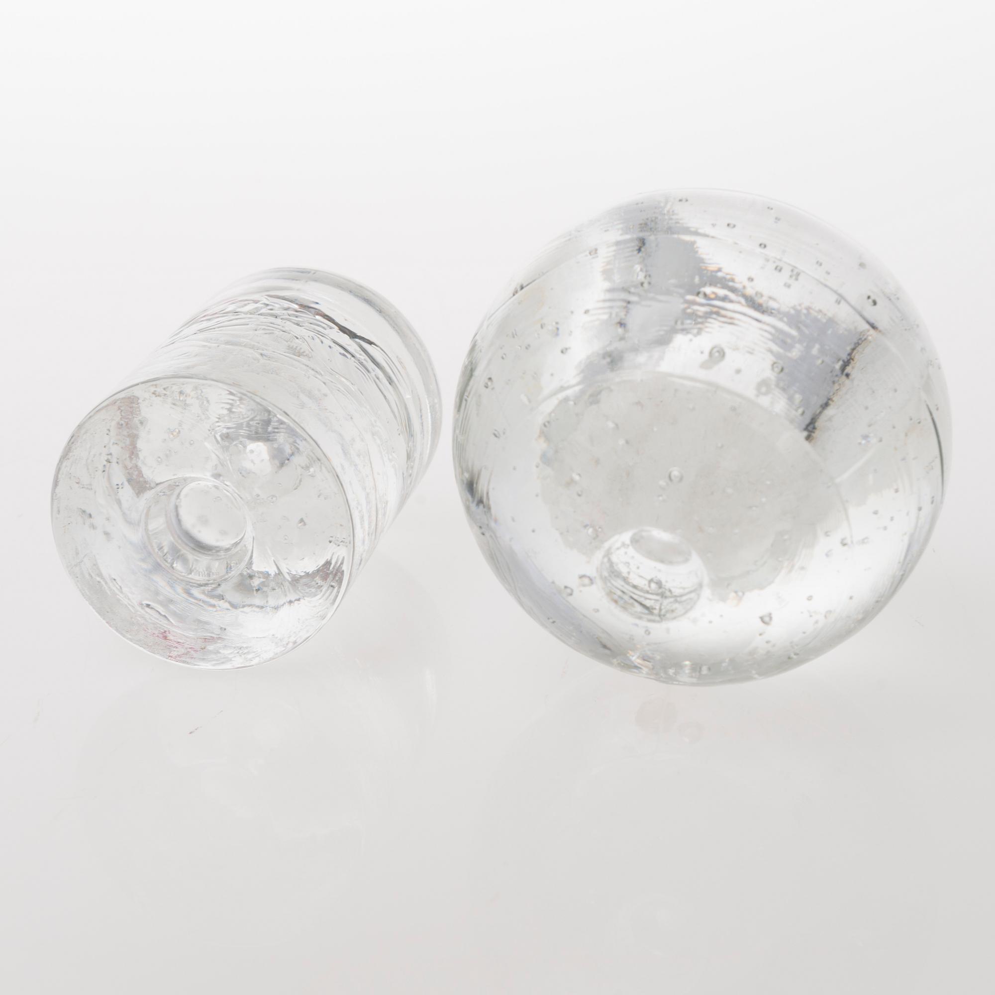 TIMO SARPANEVA, A set of six glass candleholders of the Arkipelago-series for Iittala.