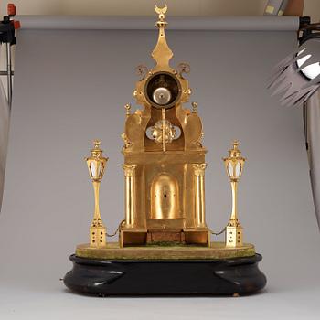 A Central Europe 19th century orientalizing musical table clock.