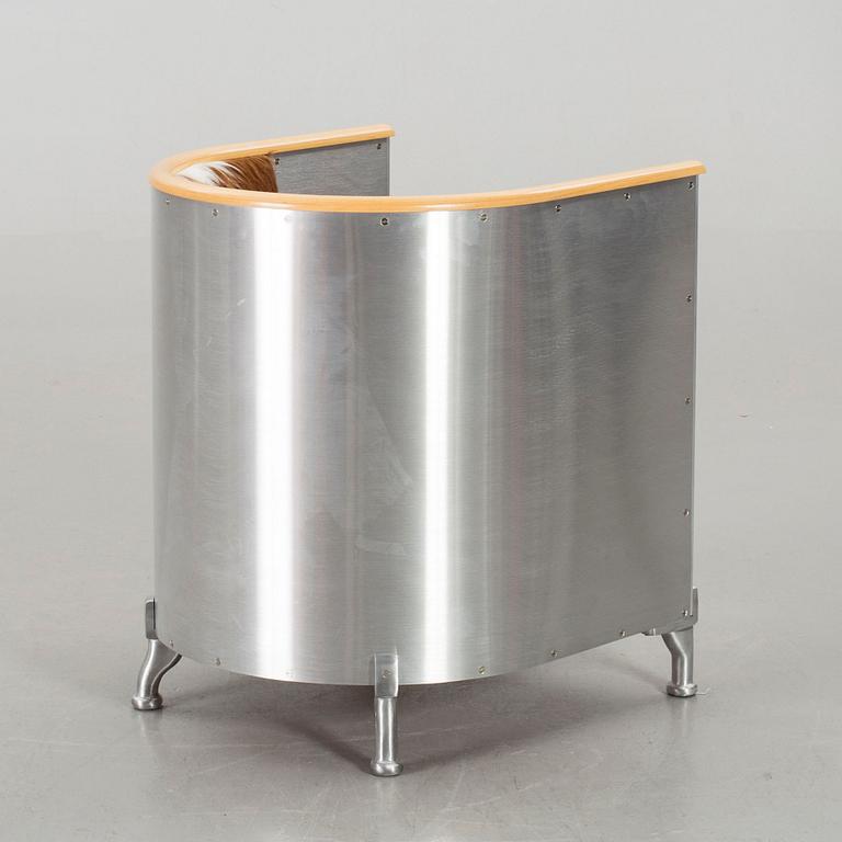 MATS THESELIUS, "Aluminium chair", Källemo,  formgiven 1990.