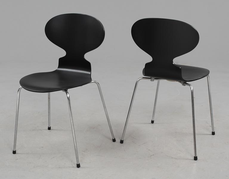 STOLAR, 6 st, "Myran", Arne Jacobsen, Fritz Hansen, 1978 och 1980.