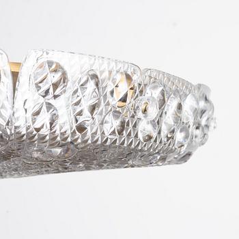 Carl Fagerlund, a ceiling lamp, Orrefors, second half of the 20th century.